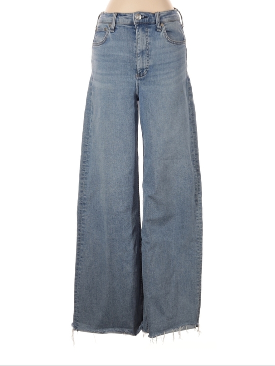rag & bone Denim - Rag & Bone Wide Leg Women's Jeans in Light Blue Denim